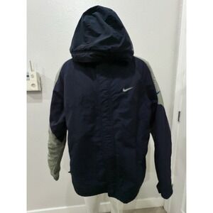 Y2K NIKE Size‎ XL Heavy Nylon Jacket Cozy Core